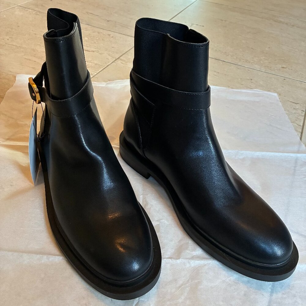 MING Elegant Black Ankle Boots Size EU 39 New